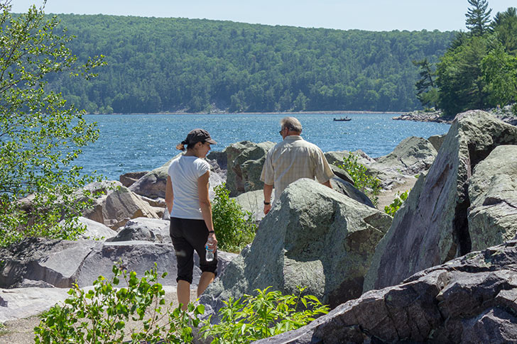 Hiking on the Tumbled Rocks Trail