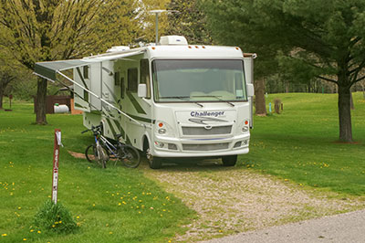 Camping & RVs at Devil's Lake State Park