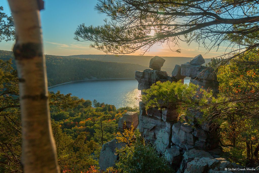 Devil's Doorway On The Ice Age Trail, Devil's Lake State Park.