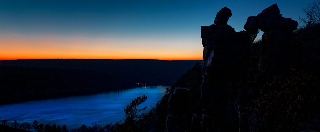 Devil's Doorway at Sunset.