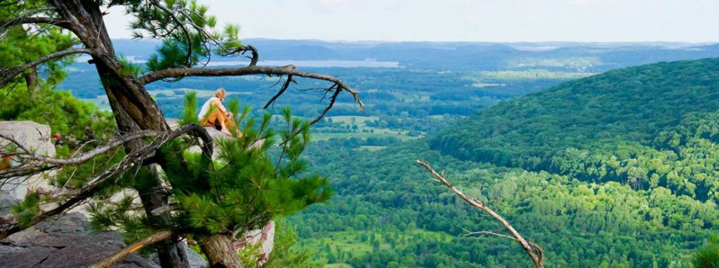 East Bluff Vista with Lake Wisconsin in the Distance.