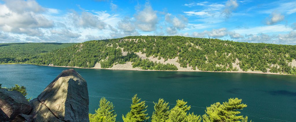 View of Devil's Lake From the East Bluff Trail.