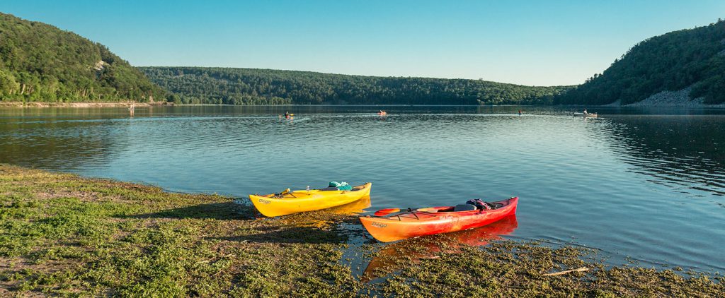 Kayaks at Devil's Lake State Park