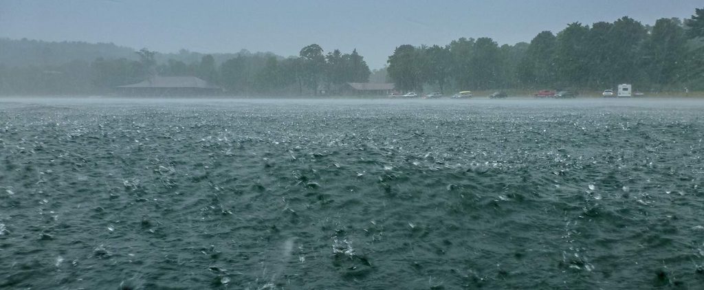 Downpour at Devil's Lake State Park