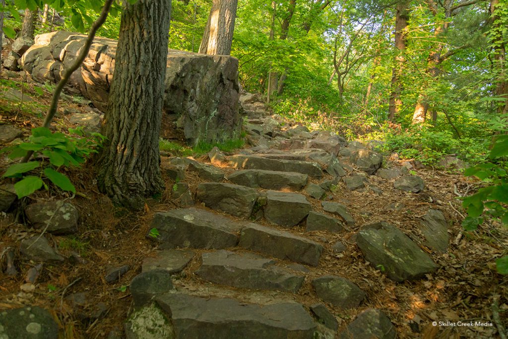 Lots of stairs on the Potholes Trail