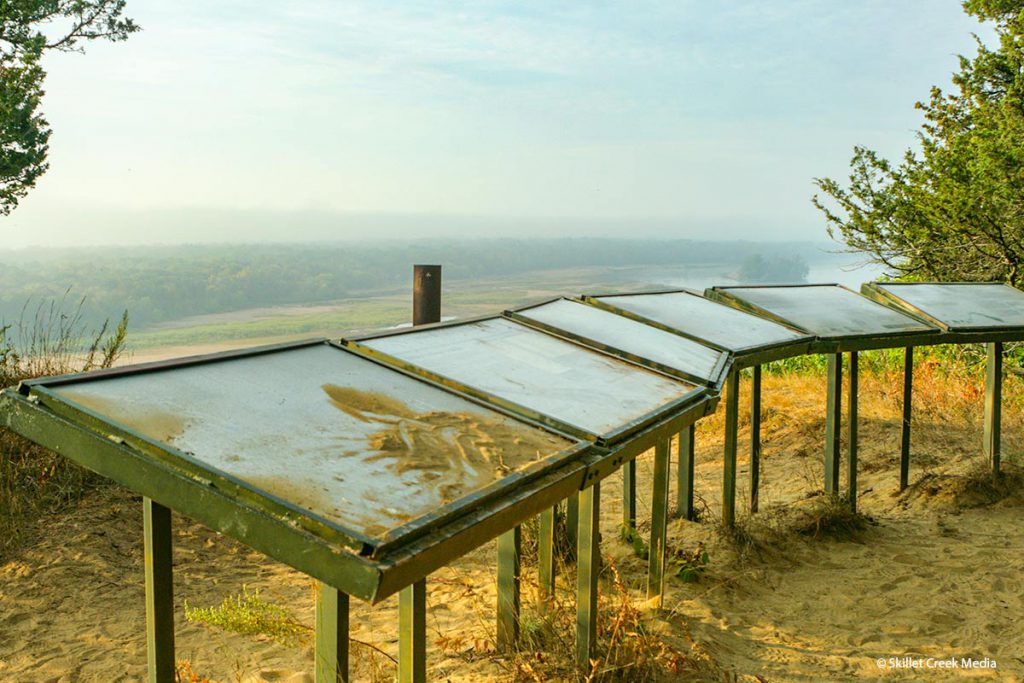 Educational Signs at Ferry Bluff State Natural Area.