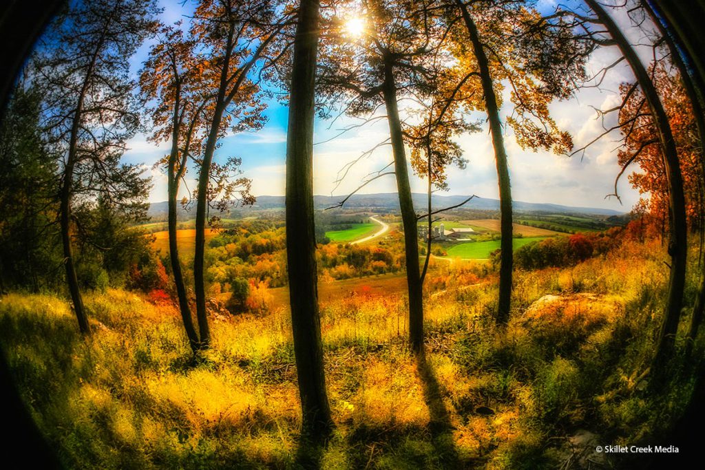 Autumn View of the Baraboo River Valley