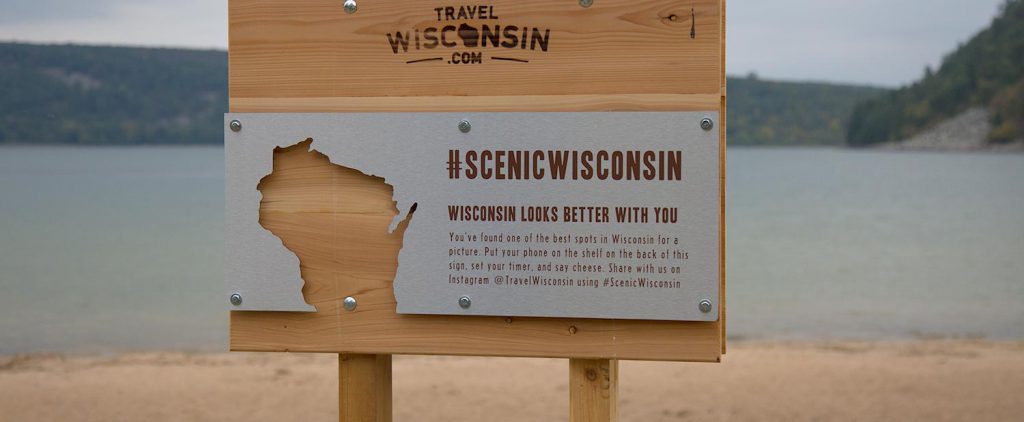 North Shore #scenicwisconsin selfie stand.