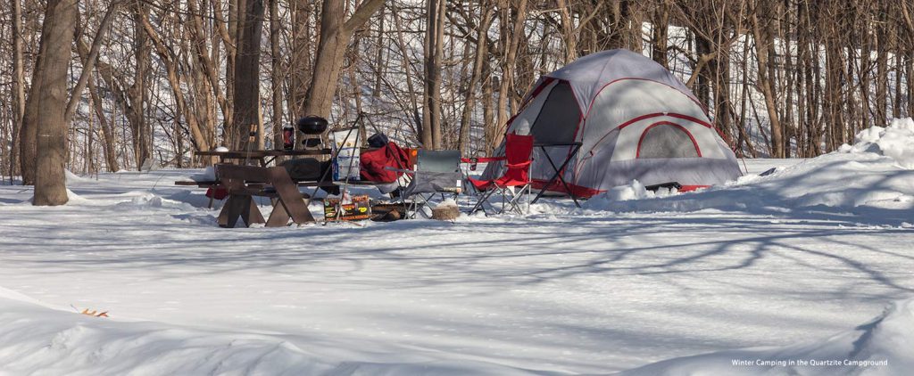 Winter Camping at Devil's Lake State Park
