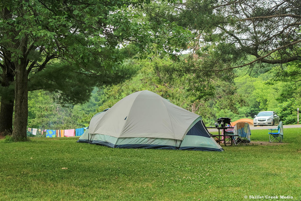 Tent Camping at Devil's Lake State Park