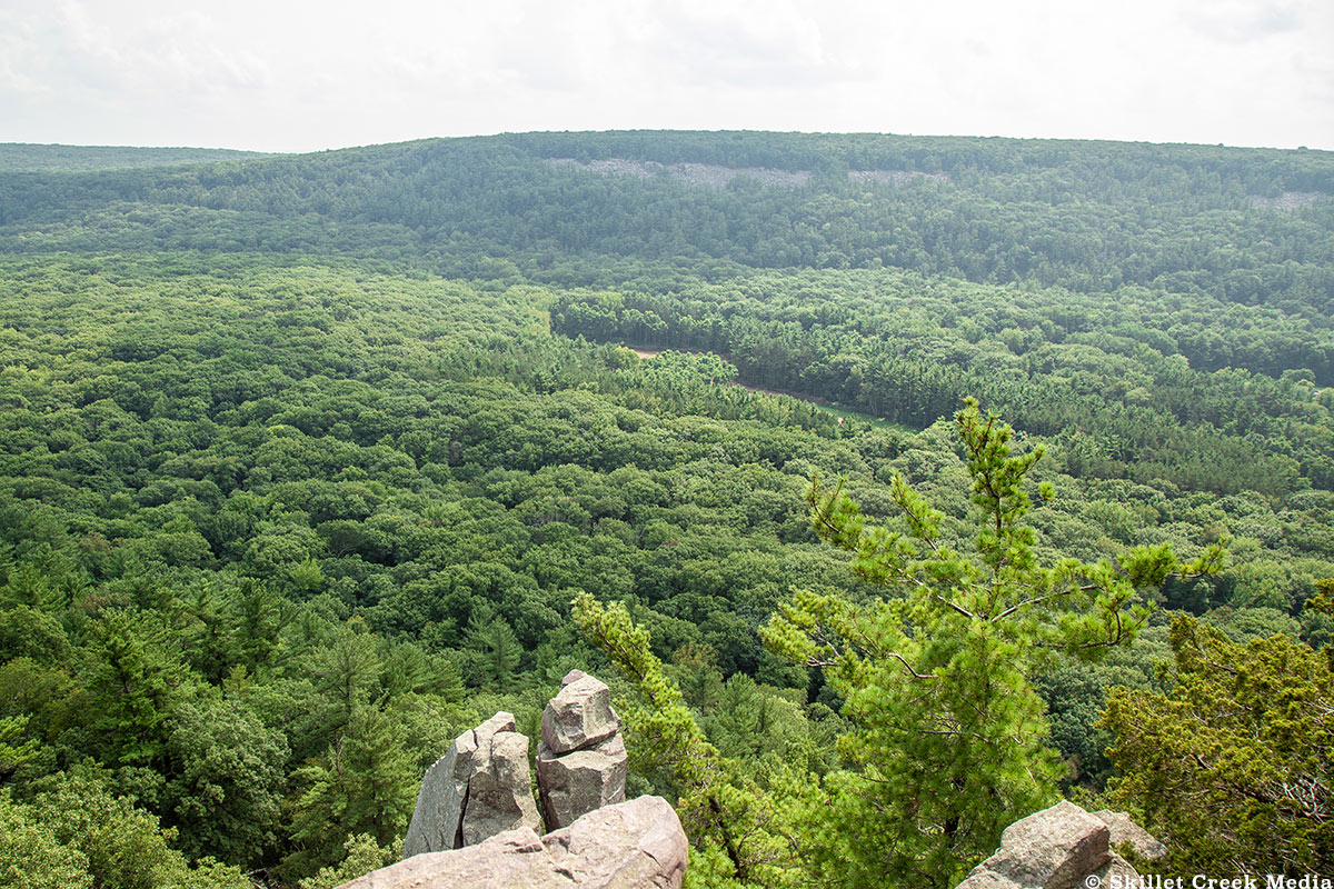 New Parking lot as seen from the top of the East Bluff