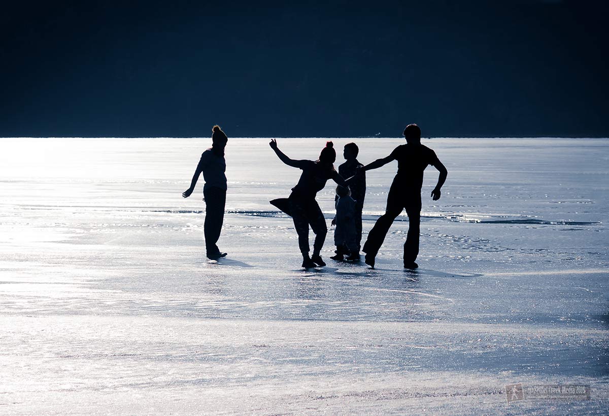 Ice Skating on Devil's Lake