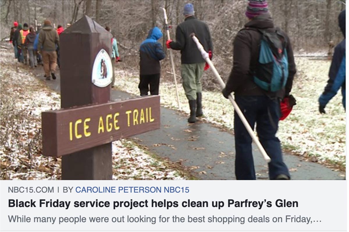 NBC 15 Report on Parfrey's Glen Workday.