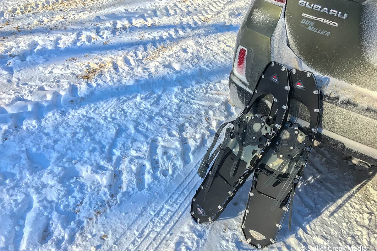 Snowshoes at Devil's Lake