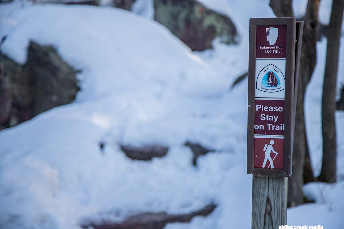 Balanced Rock Trail - Winter