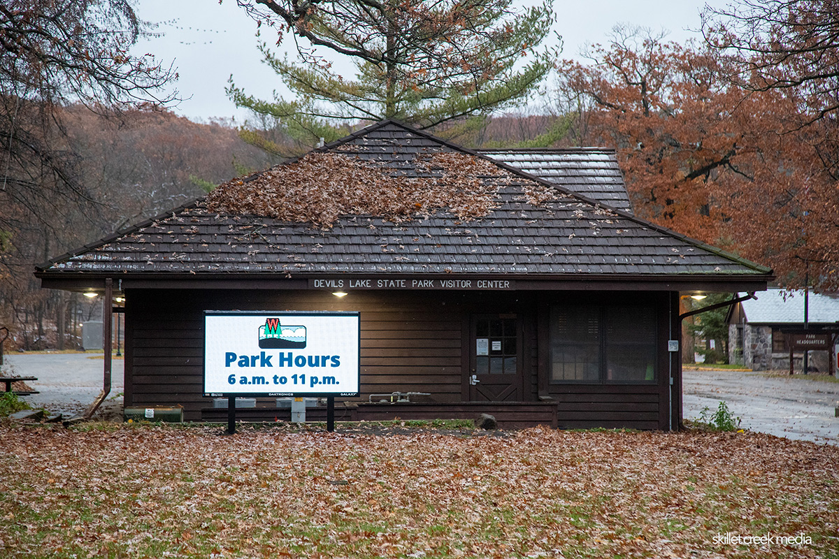 New Sign at Devil's Lake State Park