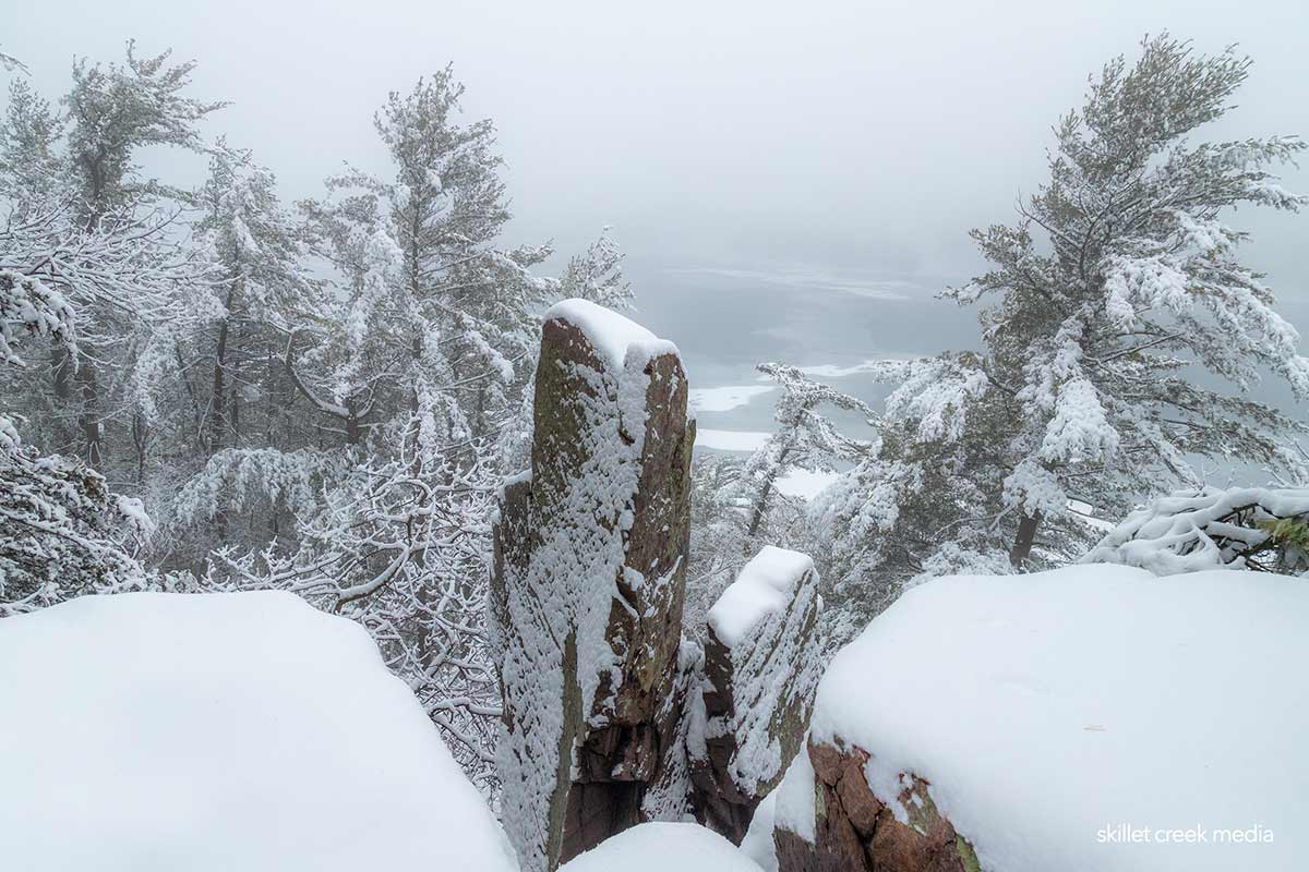 Winter 2021 at Devil's Lake State Park.