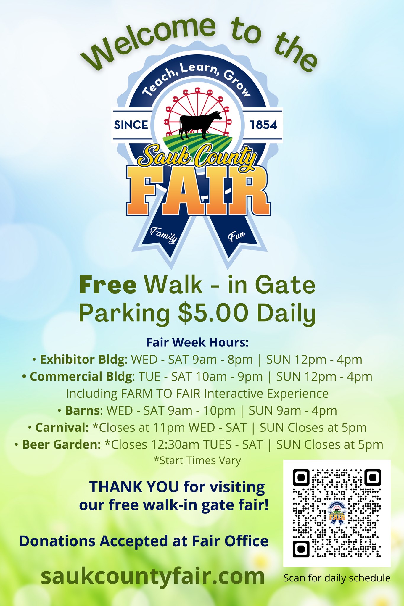 Sauk County Fair this Week Devil's Lake State Park Area Visitor's