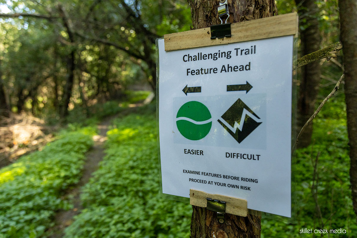 Single Track Trail Sign