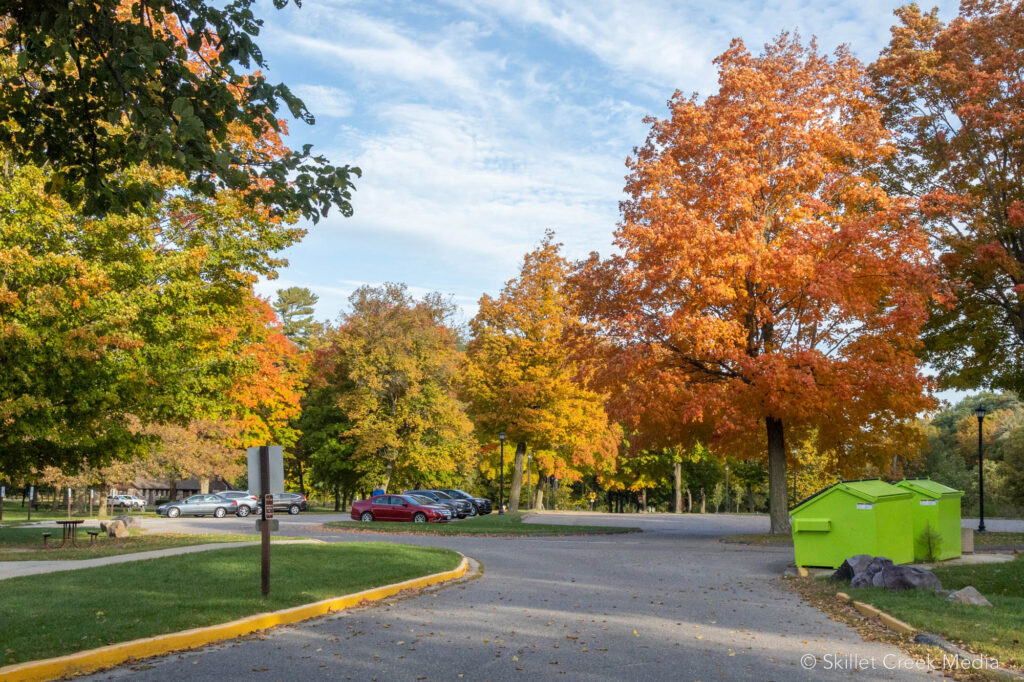 Devil's Lake State Park's North Shore Parking Lot. 