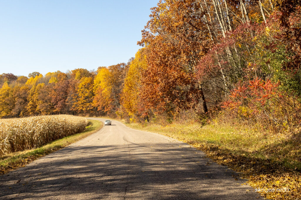 Driving Through The Baraboo Hills