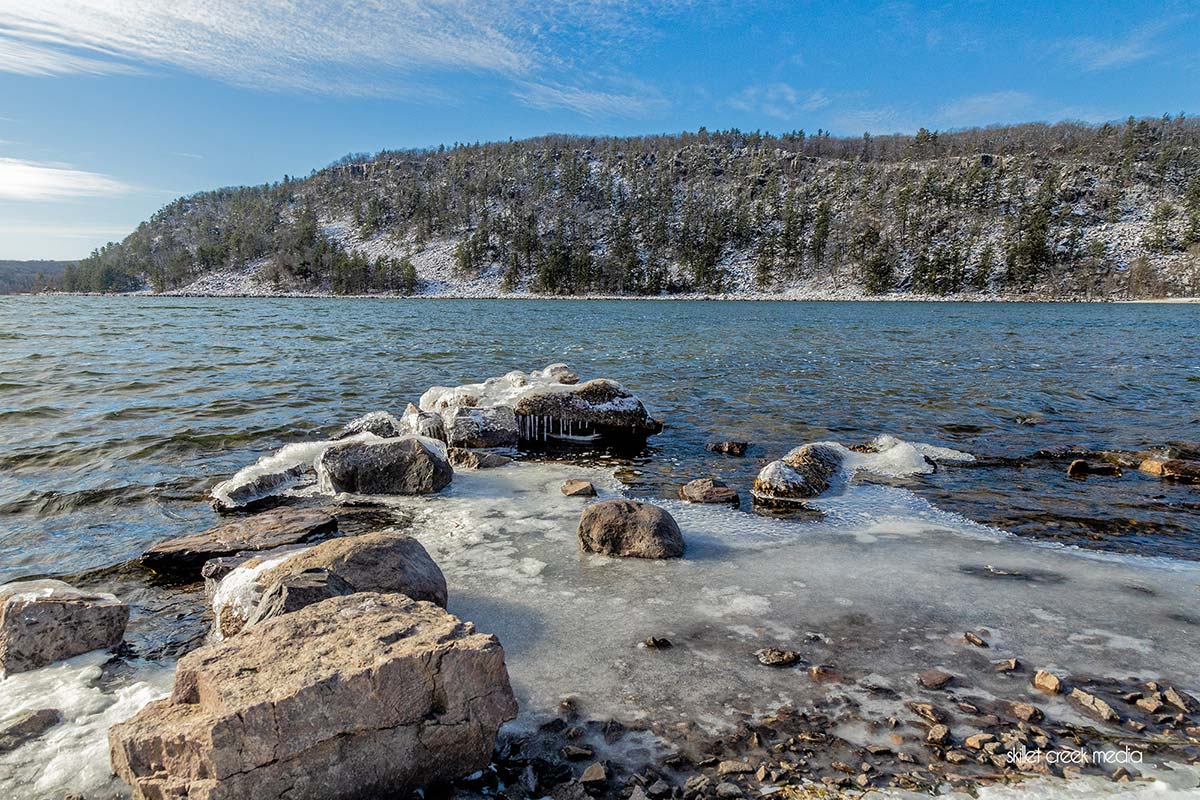 Devil's Lake With Ice