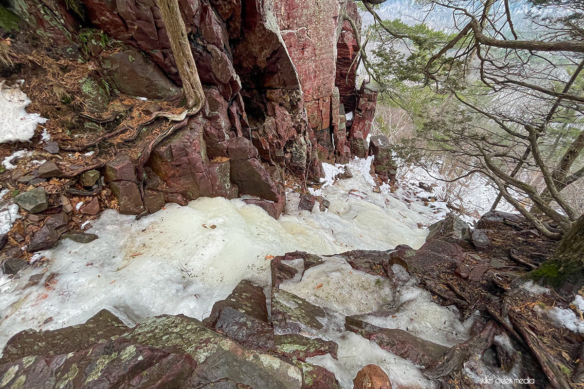 Ice on Potholes Trail