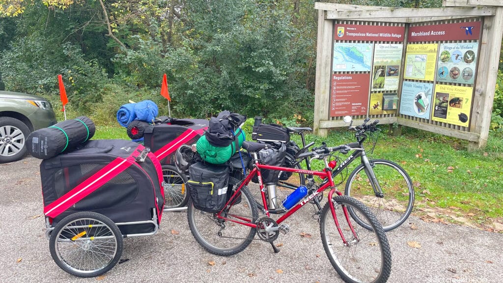 Our bikes prepared for a 4 day trip.