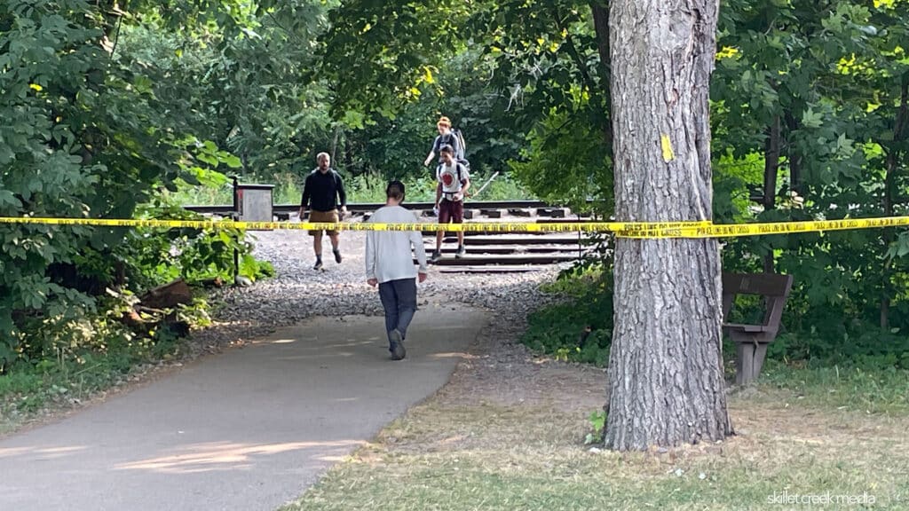 Hikers ignoring trail closures. 