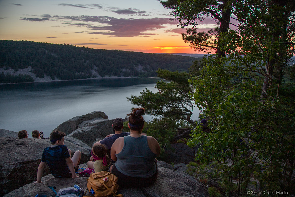 Sunset at Devil's Lake State Park