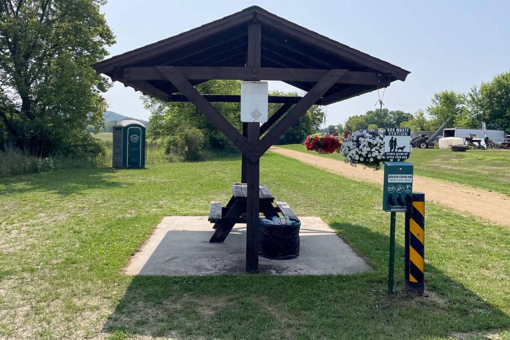 A rest stop along the trail